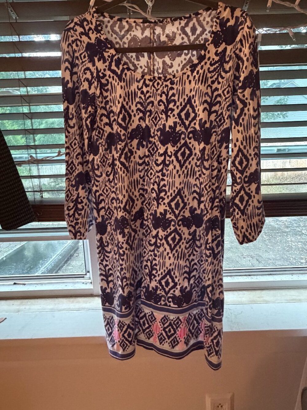 Lilly Pulitzer Multicolor Boho Print 3-Quarter Sleeve Dress